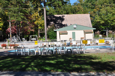the pool at KOA