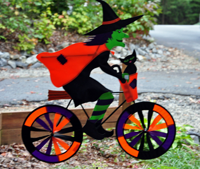 Halloween withc on a bike