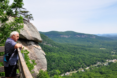 Lee Duquette at Lake Lure Lookout