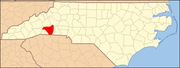 north carolina map