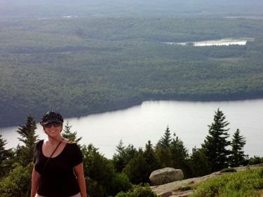 Karen Duquette at Arcadia National Park