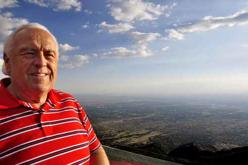 Lee Duquette on Sandia Peak