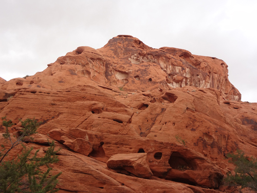 bright red cliffs