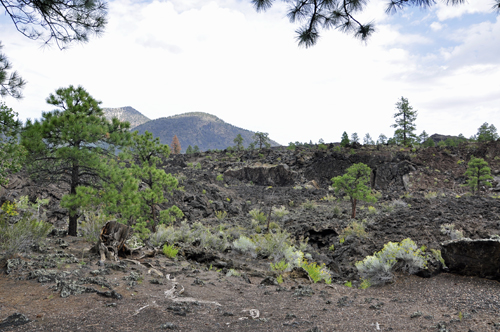 miles of volcanic rock