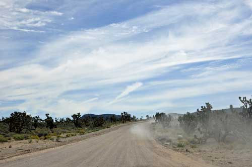 a 19 mile very bumpy, dirt road