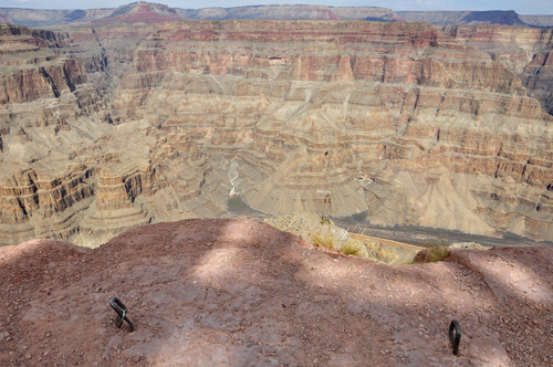 remains of a tramway system at Guano Point