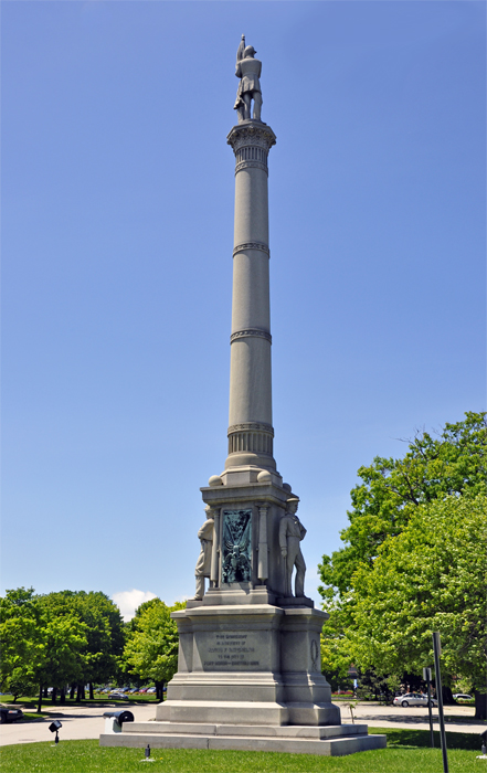 Monument honoring Jacob F. Batclielor
