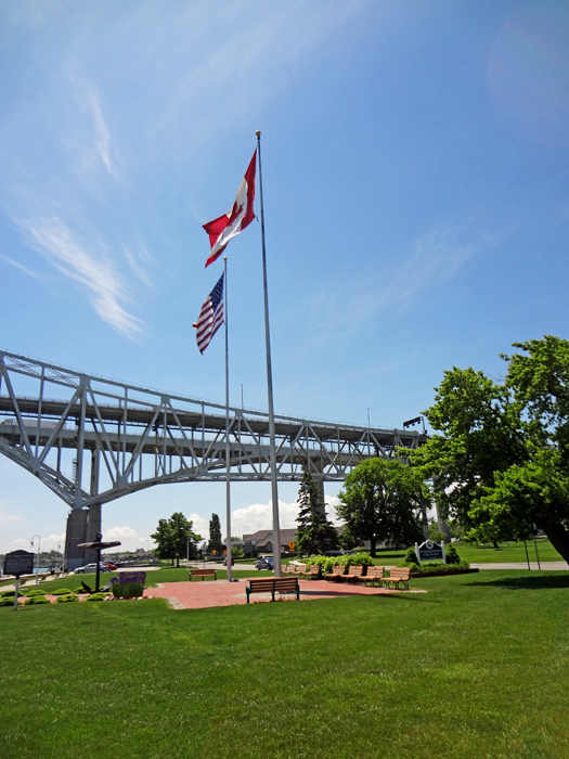 The International Flag Plaza flags
