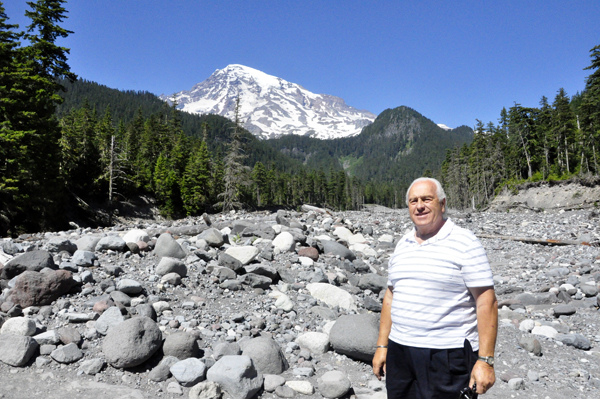 Lee Duquette and Mount Rainier