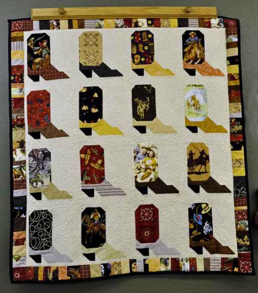 quilt in the KOA office