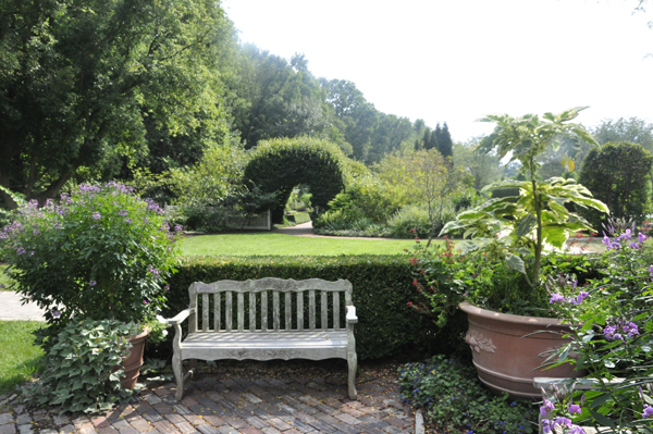 The beautiful botanical gardens area