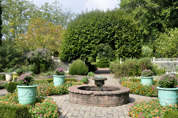 The beautiful botanical gardens area