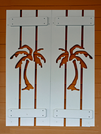 shutters on the wall