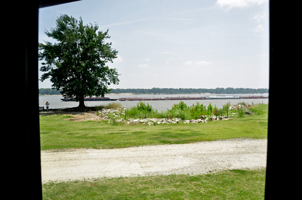 Mississippii River as seen from the window of the RV