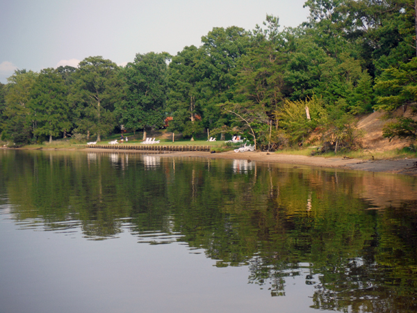 view from the dock in the camground
