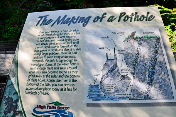 sign about Porridge Potholes