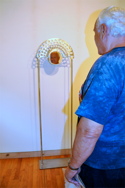 Self Portrait sculpture and Lee Duquette