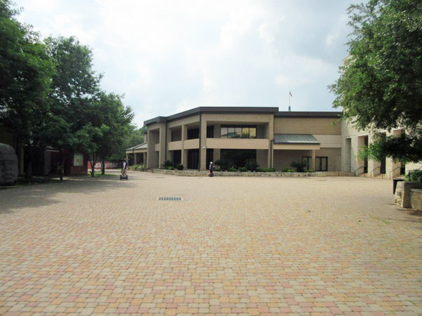speeding around on Segway
