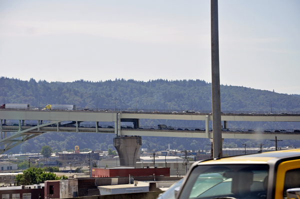 Heavy traffic trying to merge