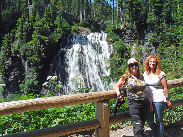 Karen and her sister, 2015
