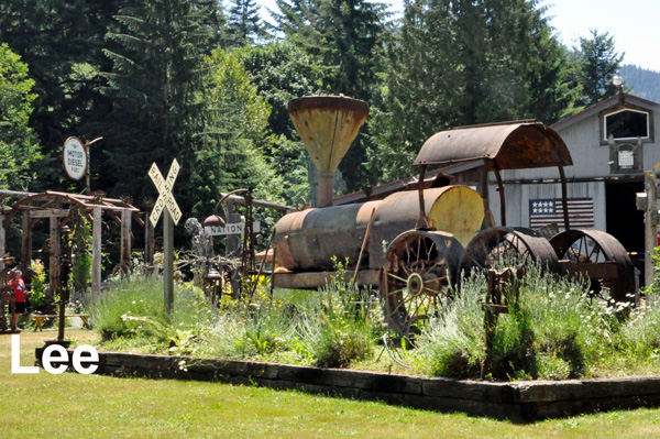 Lee Duquette near the train in 2015