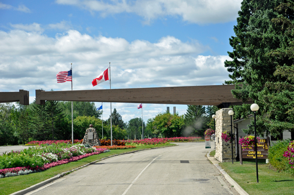 entrance to International Peace Garden