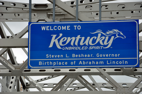 Welcome to Kentucky sign
