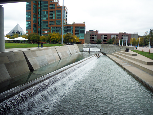 waterway at the downtown Louisville park