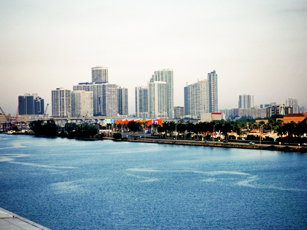 view of Miami from The Norwegian Sky