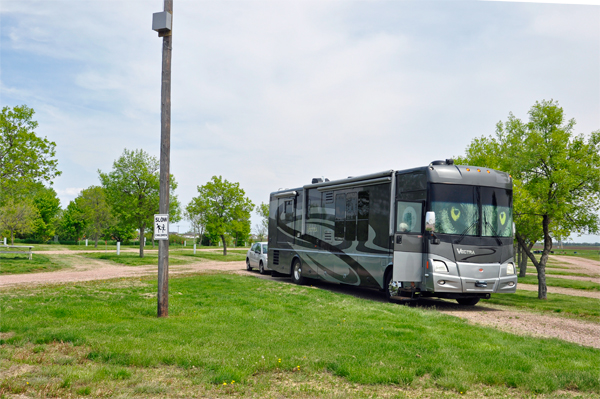 the new yard of the two RV Gypsies