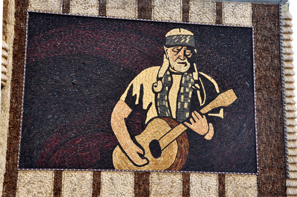 Willie Nelson in corn