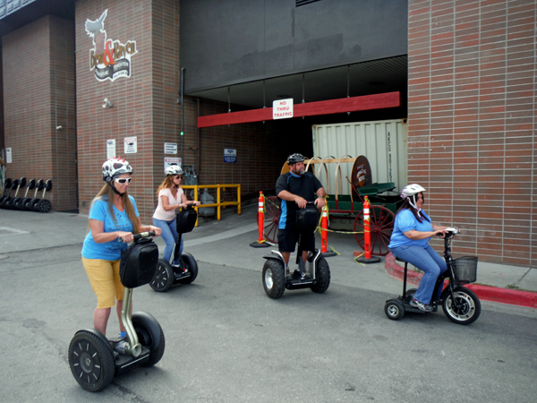 KarenDuquette and family on Segways