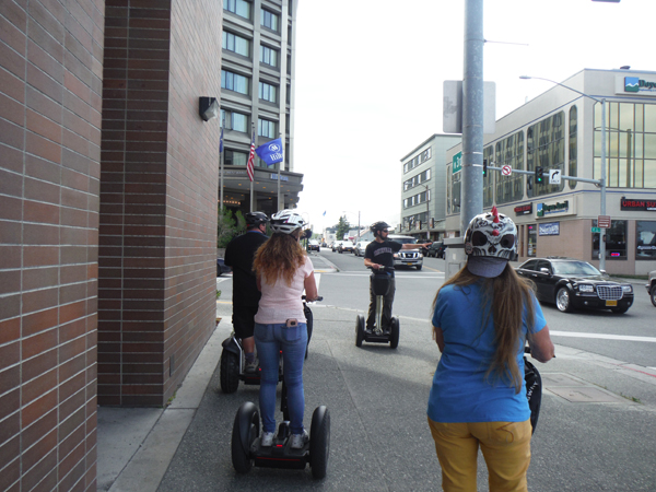 KarenDuquette and family on Segways
