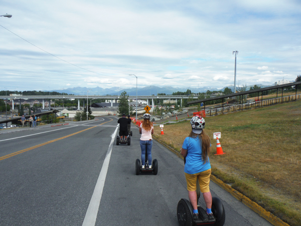 KarenDuquette and family on Segways