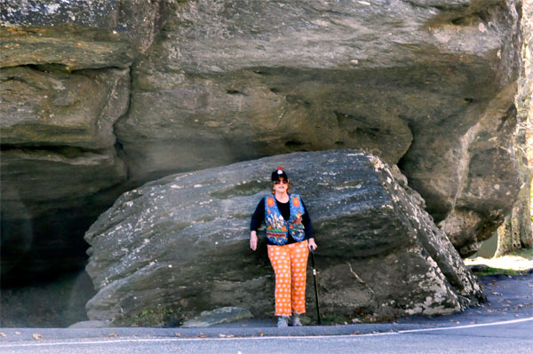 Karen Duquette at the Sphinx Rock