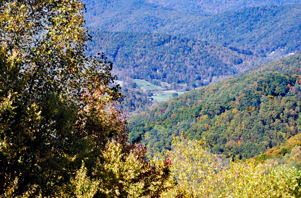 fall colors on the Blue Ridge Parkway