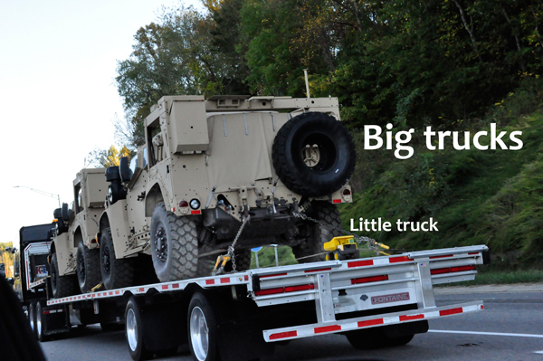 Little truck Oddity on a big truck