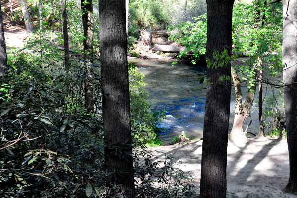 the river