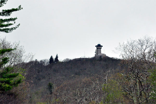 Brasstown Bald Tower on the mountain