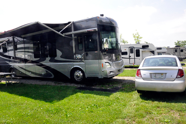 The toad and RV of the two RV Gypsies