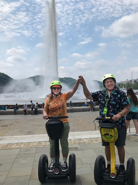 The two RV Gypsies on a Segway tour