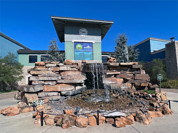 waterfall at Riverwalk Crossing