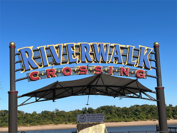 Riverwalk Crossing sign