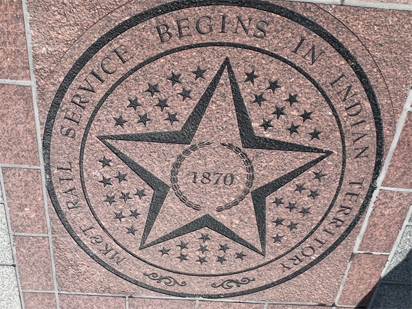 1870  Rail Service begins in Indian Territory  brick