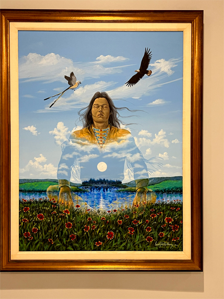 The Earth and I are One painting