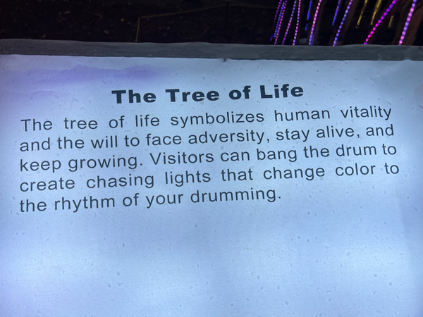 The Tree of Life sign