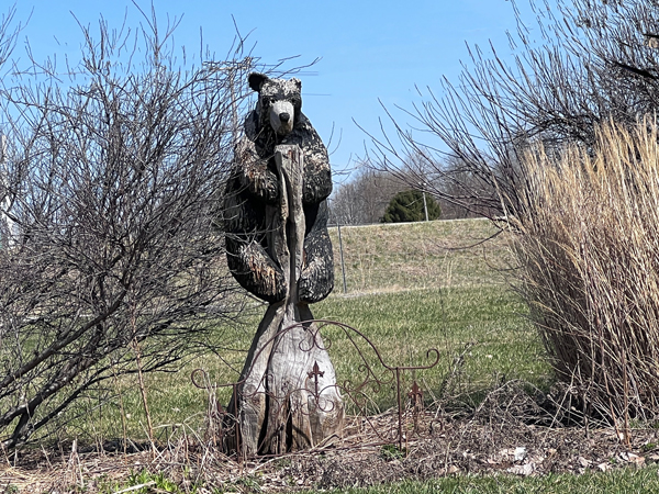 a bear statue