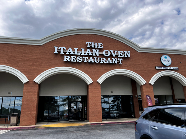 outside The Italian Oven Restaurant