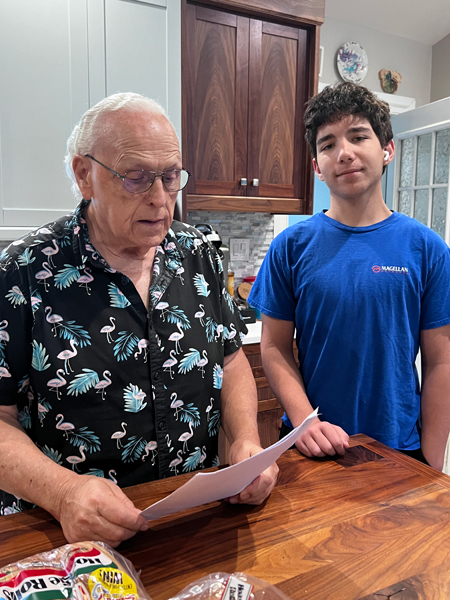 Lee Duwuette and his great-gransdon