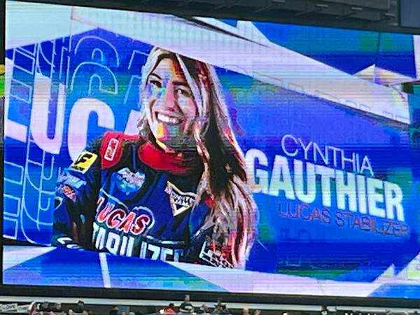 cynthia Gauthier driver of Lucas Stabilizer